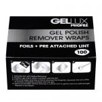 Gellux Remover Foil Wraps Pk 100